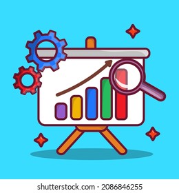 Web icon for business. Internet platforms for business startup. Flat cartoon vector illustration.