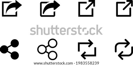 web icon Button to go to new page, Share and link