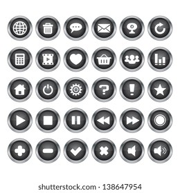 Web Icon Button set