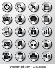 Web icon buttons eps10