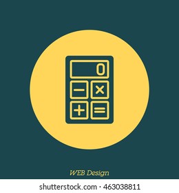 Web icon. Calculator