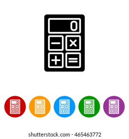 Web icon. Calculator
