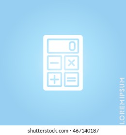 Web icon. Calculator