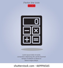 Web icon. Calculator