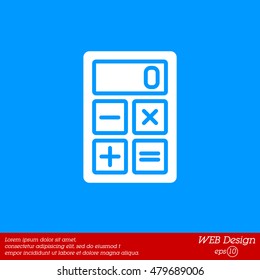Web icon. Calculator