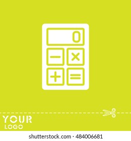 Web icon. Calculator