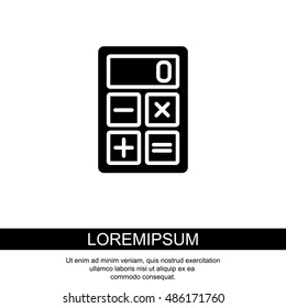 Web icon. Calculator