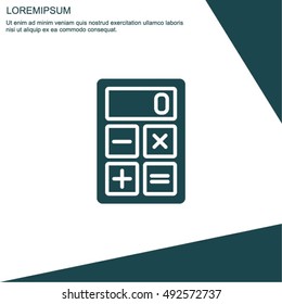 Web icon. Calculator