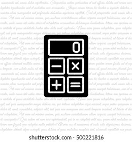 Web icon. Calculator