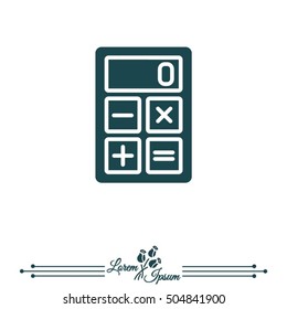 Web icon. Calculator