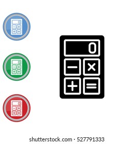 Web icon. Calculator