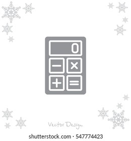 Web icon. Calculator