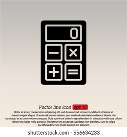 Web icon. Calculator