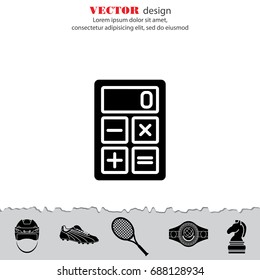 Web icon. Calculator