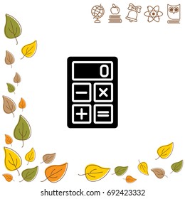 Web icon. Calculator