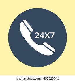 Web Icon of Call 24X7.
