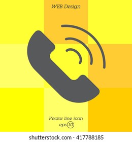 Web icon. Call