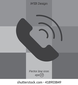 Web icon. Call
