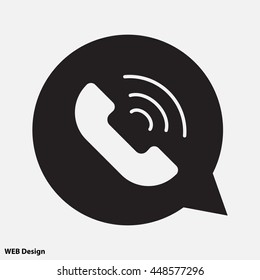 Web icon. Call