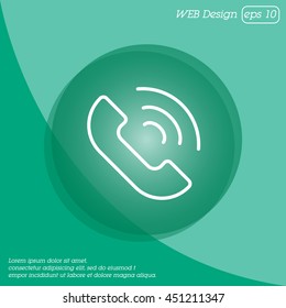 Web icon. Call
