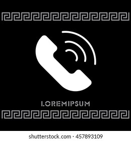 Web icon. Call