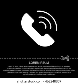 Web icon. Call