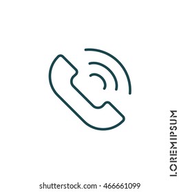 Web icon. Call