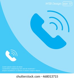 Web icon. Call