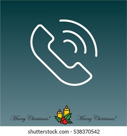Web icon. Call