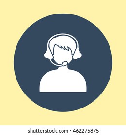 Web Icon of Call Center.