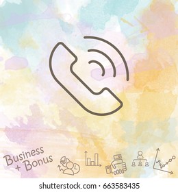 Web icon. Call. vector illustration