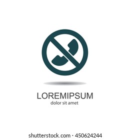 Web icon. Calls banned, Forbidden call