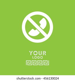 Web icon. Calls banned, Forbidden call