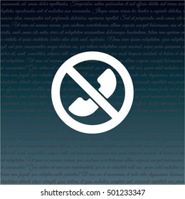 Web icon. Calls banned, Forbidden call