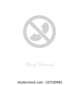 Web icon. Calls banned, Forbidden call