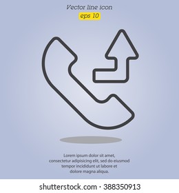 Web icon. Calls forwarded