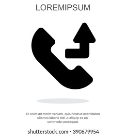 Web icon. Calls forwarded