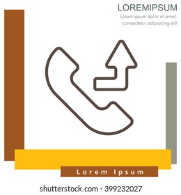 Web icon. Calls forwarded