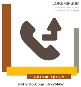 Web icon. Calls forwarded