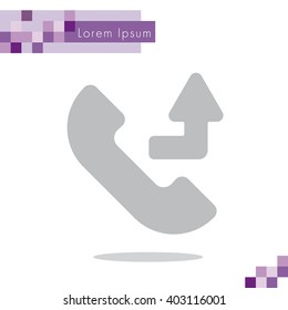 Web icon. Calls forwarded