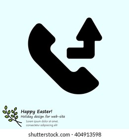 Web icon. Calls forwarded