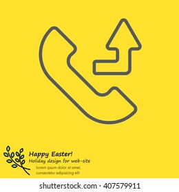 Web icon. Calls forwarded