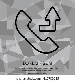 Web icon. Calls forwarded