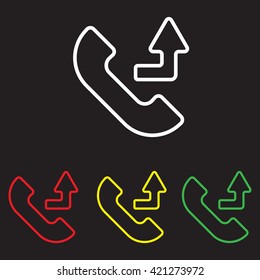 Web icon. Calls forwarded
