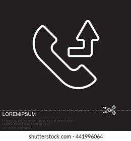 Web icon. Calls forwarded
