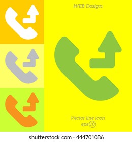 Web icon. Calls forwarded
