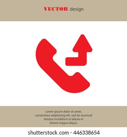 Web icon. Calls forwarded