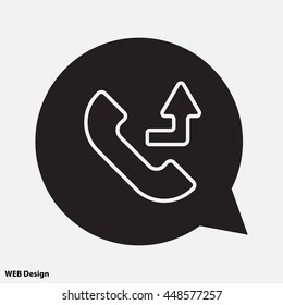 Web icon. Calls forwarded
