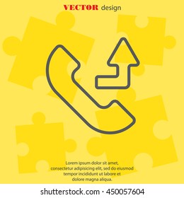 Web icon. Calls forwarded