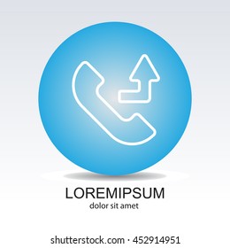 Web icon. Calls forwarded